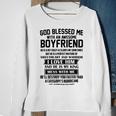 God Blessed Me With An Awesome Boyfriend Sweatshirt Gifts for Old Women