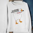 Goose With Knife Sticker Goose Sticker Funny Quotes Funny Animal Stickerspeace Was Never An Option Sweatshirt Gifts for Old Women