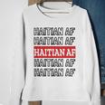 Haitian Af Patriotic Red Blue Haiti Haitian Flag Day Sweatshirt Gifts for Old Women