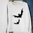 Halloween Two Bats Pattern Sweatshirt Gifts for Old Women