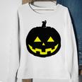 Happy Halloween Scary Black Pumpkin Pattern Sweatshirt Gifts for Old Women