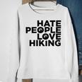 Hate People Love Hiking V2 Sweatshirt Gifts for Old Women