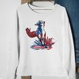 Horse 4Th Of July Women Girls American Flag Usa Horse Sweatshirt Gifts for Old Women