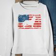 Husky For Dog Mom Dog Dad Usa Flag 4Th Of July Sweatshirt Gifts for Old Women