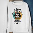 I Really Like Wild Penguin Ok Sweatshirt Gifts for Old Women