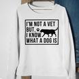 Im Not A Vet But I Know What A Dog Is Transgender Gift Sweatshirt Gifts for Old Women