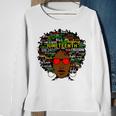 Juneteenth Black Woman Tshirt Sweatshirt Gifts for Old Women