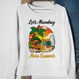 Less Monday More Summer Funny Pineapple Gift Pineapple Lover Sweatshirt Gifts for Old Women