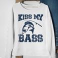 Love Fishing Kiss My Bass Sweatshirt Gifts for Old Women