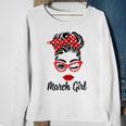 March Girl Women Face Wink Eye Bandana Birthday Gifts 548 Trending Shirt Sweatshirt Gifts for Old Women