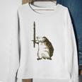 Mighty Hedgehog With Long Sword Sweatshirt Gifts for Old Women