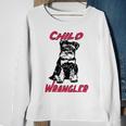 Miniature Schnauzer At Home Child Wrangler Multi Tasking Dog Sweatshirt Gifts for Old Women