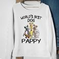 Pappy Grandpa Gift Worlds Best Dog Pappy Sweatshirt Gifts for Old Women
