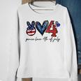 Peace Love Freedom 4Th Of July Independence Day Sweatshirt Gifts for Old Women