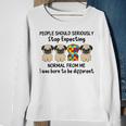 People Should Seriously Stop Expecting Shirt Pug Lovers Autism Awareness Month Shirts Sweatshirt Gifts for Old Women