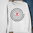 Pi Π Spiral Science Mathematics Math Irrational Number Sequence Sweatshirt Gifts for Old Women