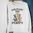 Poppy Grandpa Gift Worlds Best Dog Poppy Sweatshirt Gifts for Old Women