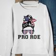 Pro 1973 Roe Cute Messy Bun Mind Your Own Uterus Sweatshirt Gifts for Old Women