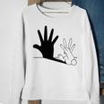 Rabbit Hand Shadow Sweatshirt Gifts for Old Women