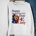 Red Goldendoodle Happy Independence Day 4Th Of July American Flag Sweatshirt Gifts for Old Women