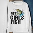 Reel Girl Fish Sweatshirt Gifts for Old Women