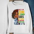 Remembering My Ancestors Junenth Black Freedom 1865 Gift Sweatshirt Gifts for Old Women