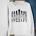 Running Is Cheaper Than Therapy A Celebration Of Running Sweatshirt Gifts for Old Women