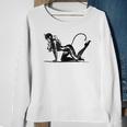 Sexy Catsuit Latex Black Cat Costume Cosplay Pin Up Girl Sweatshirt Gifts for Old Women