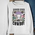 Simmer Down Cowboy Western Style Gift Sweatshirt Gifts for Old Women