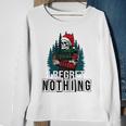 Skeleton Santa I Regret Nothing Christmas Sweatshirt Gifts for Old Women