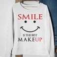 Smile Is The Best Makeup Sweatshirt Gifts for Old Women