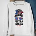 Ultra Mega Messy Bun 2022 Proud Ultra-Maga We The People Sweatshirt Gifts for Old Women
