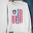 Uss Ranger Cv 61 American Flag Aircraft Carrier Veterans Day Sweatshirt Gifts for Old Women
