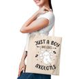 Funny Axolotl Quote Mexican Walking Fish Just A Boy Who Loves Axolotls Tote Bag