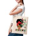 Junenth Is My Independence Day Black Queen And Butterfly Tote Bag