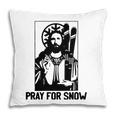 Jesus Christmas Pray For Snow  Pillow