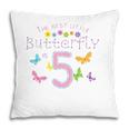 Kids 5Th Fifth Birthday Party Cake Little Butterfly Flower Fairy Pillow