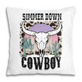 Simmer Down Cowboy Western Style Gift Pillow