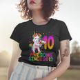 10 Year Old Unicorn Flossing 10Th Birthday Girl Unicorn Women T-shirt Gifts for Her