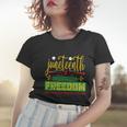 Celebrate Juneteenth Green Freedom African American Women T-shirt Gifts for Her