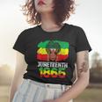 Celebrate Juneteenth Messy Bun Black Women 1865 Women T-shirt Gifts for Her
