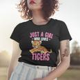 Just A Girl Who Loves Tigers Cute Kawaii Tiger Animal Women T-shirt Gifts for Her