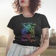 Just A Girl Who Loves Tigers Retro Vintage Rainbow Graphic Women T-shirt Gifts for Her