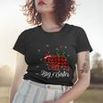 Matching Buffalo Plaid Christmas Bigsister Bear Pajama Women T-shirt Gifts for Her