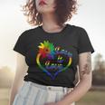 Rainbow Sunflower Love Is Love Lgbt Gay Lesbian Pride V2 Women T-shirt Gifts for Her