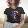 Red White And Moo Patriotic Cow Farmer 4Th Of July Women T-shirt Gifts for Her