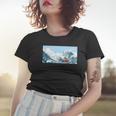The Capybara On Great Wave Women T-shirt Gifts for Her