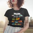 Womens Mom Of The Birthday Boy Family Matching Train Car Fire Truck Women T-shirt Gifts for Her