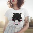 Cat Cut Cat Cat Lovers Black Cat Funny Cat Birthday Cat Gift Cat Danger Kitty V2 Women T-shirt Gifts for Her