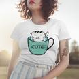 Cute Cat In Mug Women T-shirt Gifts for Her